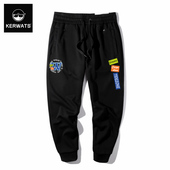 男装 英文章标印花休闲小脚运动裤 宽松春夏季 KERWATS国潮大码 卫裤