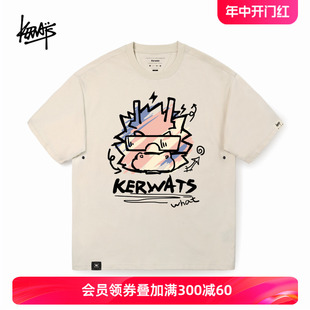 龙年潮牌国风印花衣服 情侣装 t恤男女同款 KERWATS品牌纯棉重磅短袖