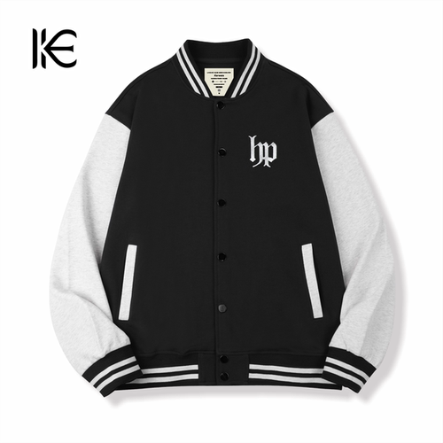 大码男装秋冬季落肩外套棒球服