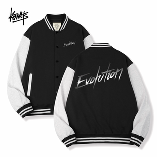 Evolution进化演唱会谢霆锋同款图案衣服男女学生卫衣棒球服外套
