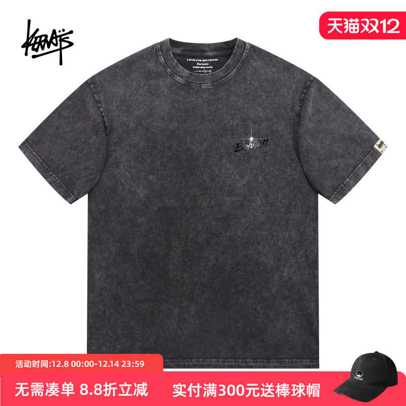 做旧谢霆锋演唱会短袖美式复古