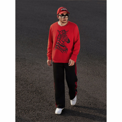 春秋冬男女情侣马年大码圆领卫衣