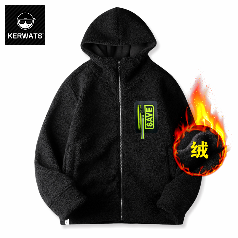 加绒羊羔绒无性别大码加厚情侣