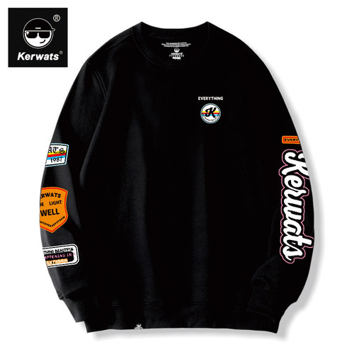 卫衣无性别百搭大码图标美式