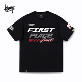 休闲春夏落肩短袖 KERWATS可维斯品牌大码 男女情侣英文印花美式 T恤