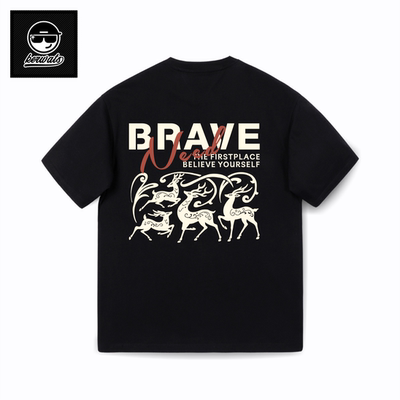 春夏季大码男装休闲圆领短袖T恤