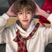 2025新款 国潮牌格纹蝴蝶结绑带连帽卫衣男春秋慵懒风百搭美式 外套