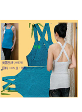 欧洲站JOSE**大牌夏季时尚中长款针织上衣真丝加银线OL吊带女装