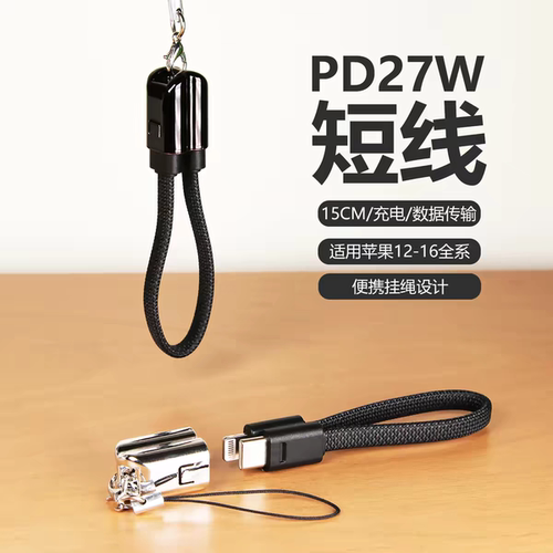 PD27W苹果12-17挂绳充电线