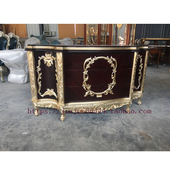 饰餐边柜 实木备餐桌门厅走廊意大利进口装 法式 奢华餐边柜宫廷欧式