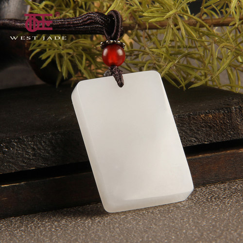 西玉和田玉吊坠男羊脂白玉平安无