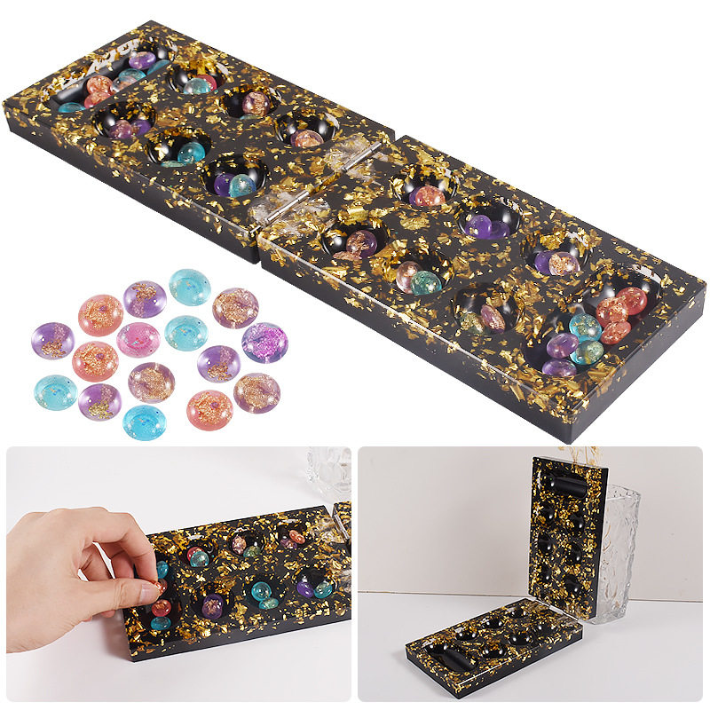 水晶滴胶曼卡拉棋盘棋子树脂模具