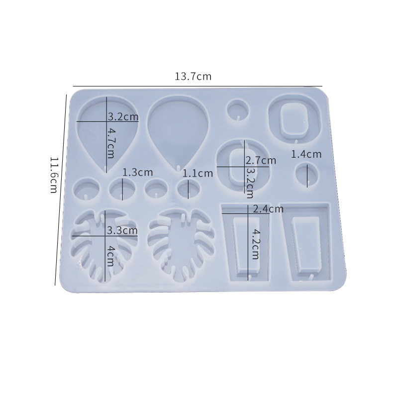 diy水晶滴胶模具耳坠吊坠饰品多