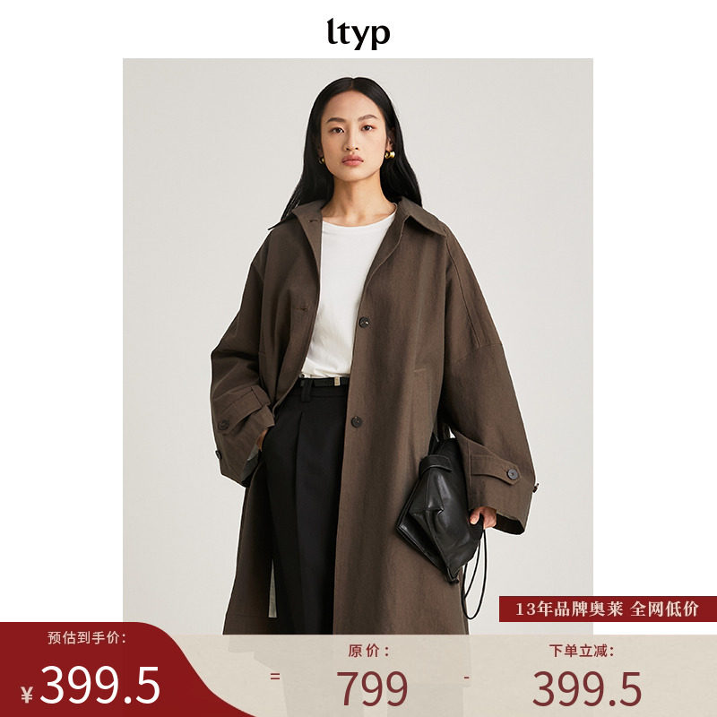 自由洒脱的大廓形时尚大衣外套