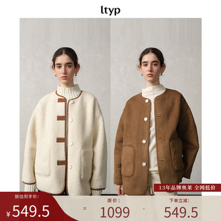 ltyp旅途原品【限量五折】两面穿皮毛一体外套复古气质皮毛外套女