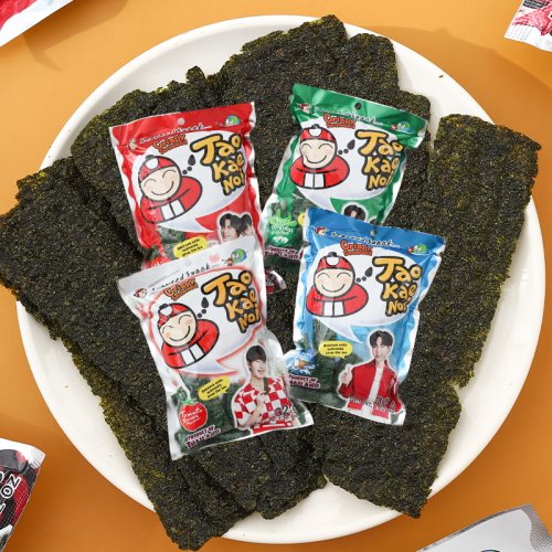 TaoKaeNoi老板仔海苔片香辣番茄味泰国即食紫菜儿童生日礼物零食
