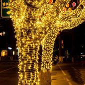 挂树上 饰灯带 彩灯闪灯串灯满天星太阳能户外缠树灯led彩灯串装