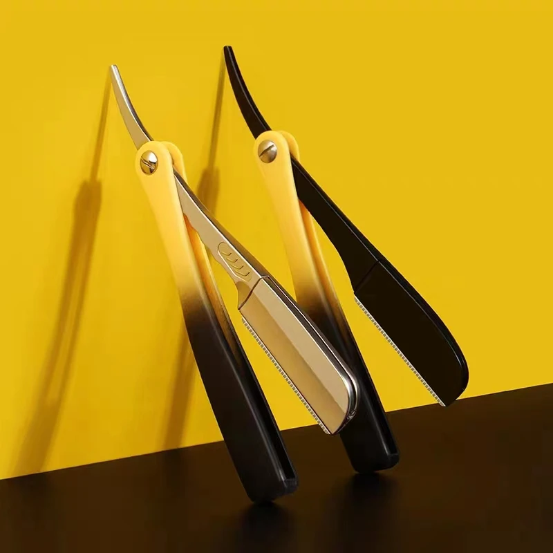 刮胡刀手动修面刀架美发理发店专用刮刀剃须防划伤刀片式老式剃刀