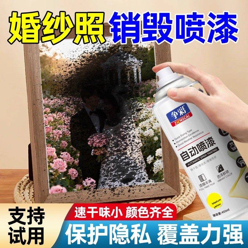 婚纱照销毁喷漆结婚旧照片处理液离婚分手写真相册肖像粉碎专用漆,基础建材,金属漆,淘宝优惠券,粉丝福利购,淘宝优惠卷