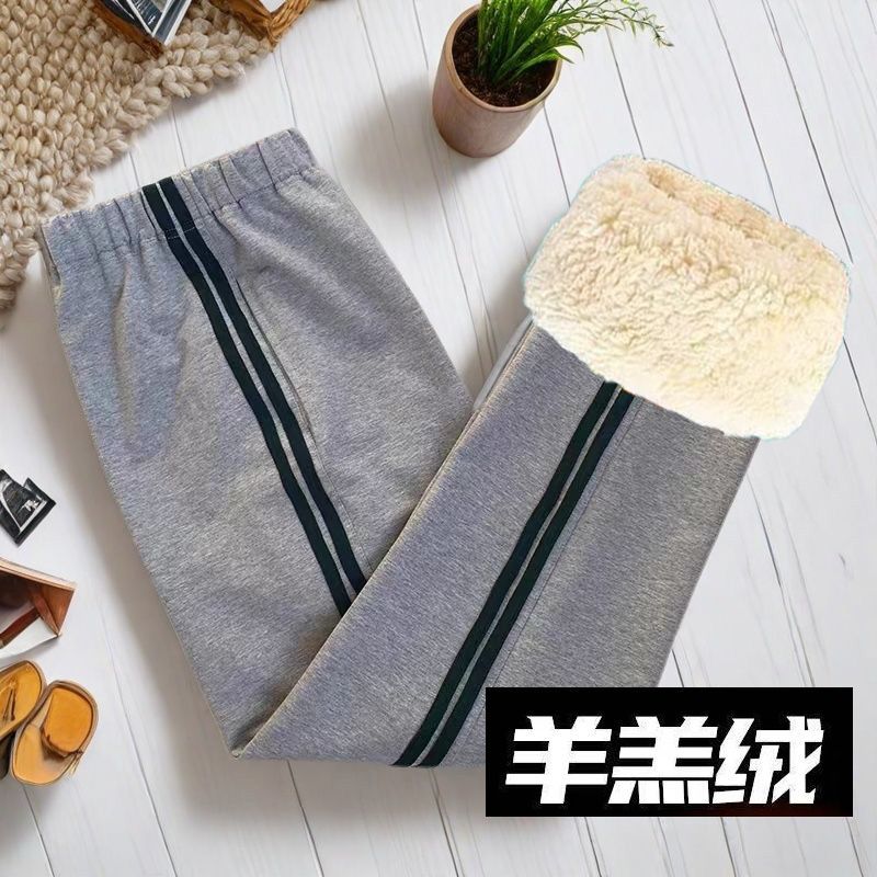 羊羔绒冬季浅灰色儿童初高