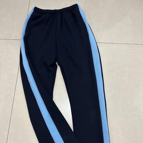 冰丝夏季薄款深蓝色校服裤