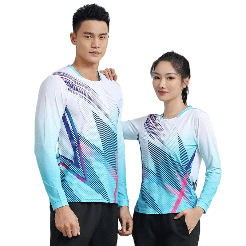 秋冬羽毛球服男款套装女装长袖运动服长裤羽毛球衣卫衣训练服秋季