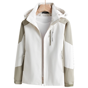 清仓冲锋衣女三合一可拆卸防风防水加绒加厚秋冬登山服进藏男外套