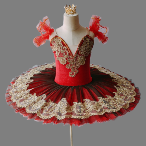 女童专业芭蕾舞裙儿童小天鹅TUTU蓬蓬纱裙艾斯米拉达舞台演出服装