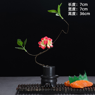 刺身摆盘装饰花草酒店摆盘花海鲜姿造盘式摆件菜品摆盘装饰点缀花