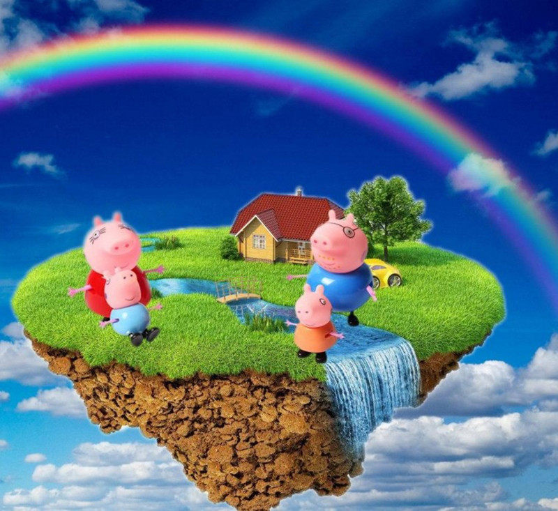 Piggy Peki A Four Pepe Toys Paige Homewear children Play house suit lovely Little giftin the Toy/Childs/Puzzle/Building block/Model , Plush Fabric Toys  category - from Buy2taobao.com to provide professional Taobao agent buy service