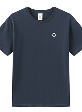贝壳找房工作服圆领短袖定制男女房产中介纯棉T恤衣服印字绣LOGO