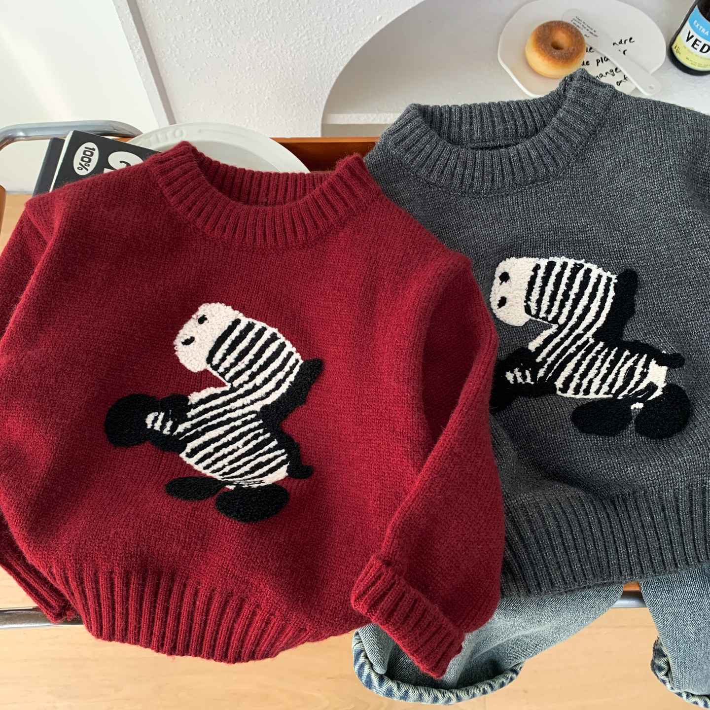 儿童冬装毛衣2025新款男童红色新年针织衫女童宝宝冬季保暖上衣,童装/婴儿装/亲子装,毛衣/针织衫,淘宝优惠券,粉丝福利购,淘宝优惠卷