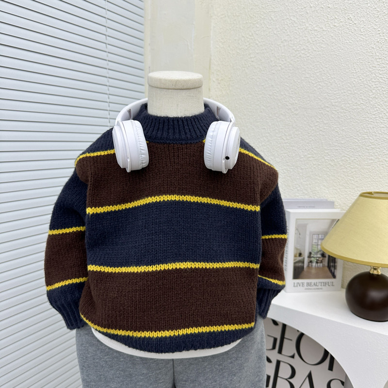 男童毛衣2024秋冬新款儿童洋气百搭套头针织衫男孩柔软休闲毛线衣,童装/婴儿装/亲子装,毛衣/针织衫,淘宝优惠券,粉丝福利购,淘宝优惠卷