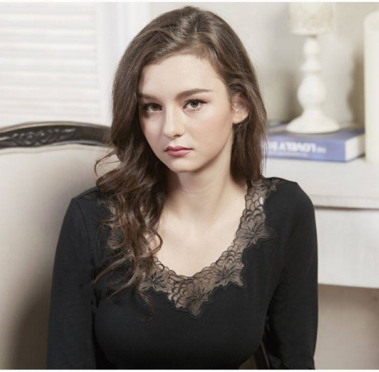 新品 华宝莉2809蕾丝花边柔软舒适莫代尔棉女士保暖内衣套装包邮,女士内衣/男士内衣/家居服,保暖套装,淘宝优惠券,粉丝福利购,淘宝优惠卷