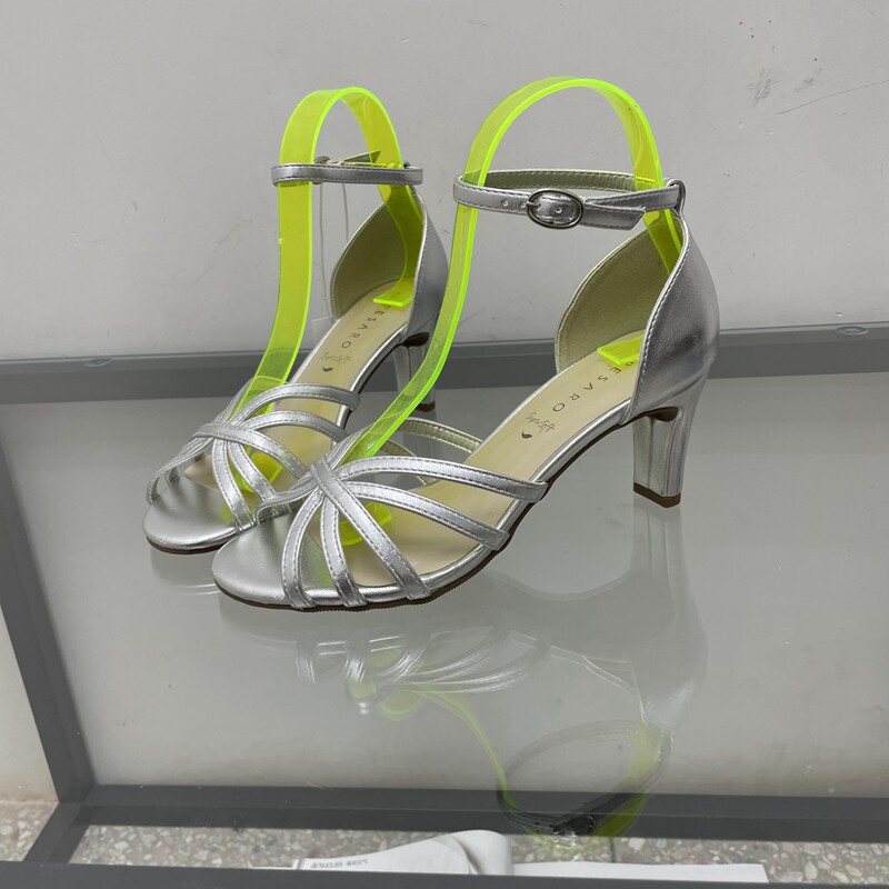 舞韵拉丁舞鞋女成人夏软底中低高跟专业广场拉丁舞蹈鞋白色跳舞鞋