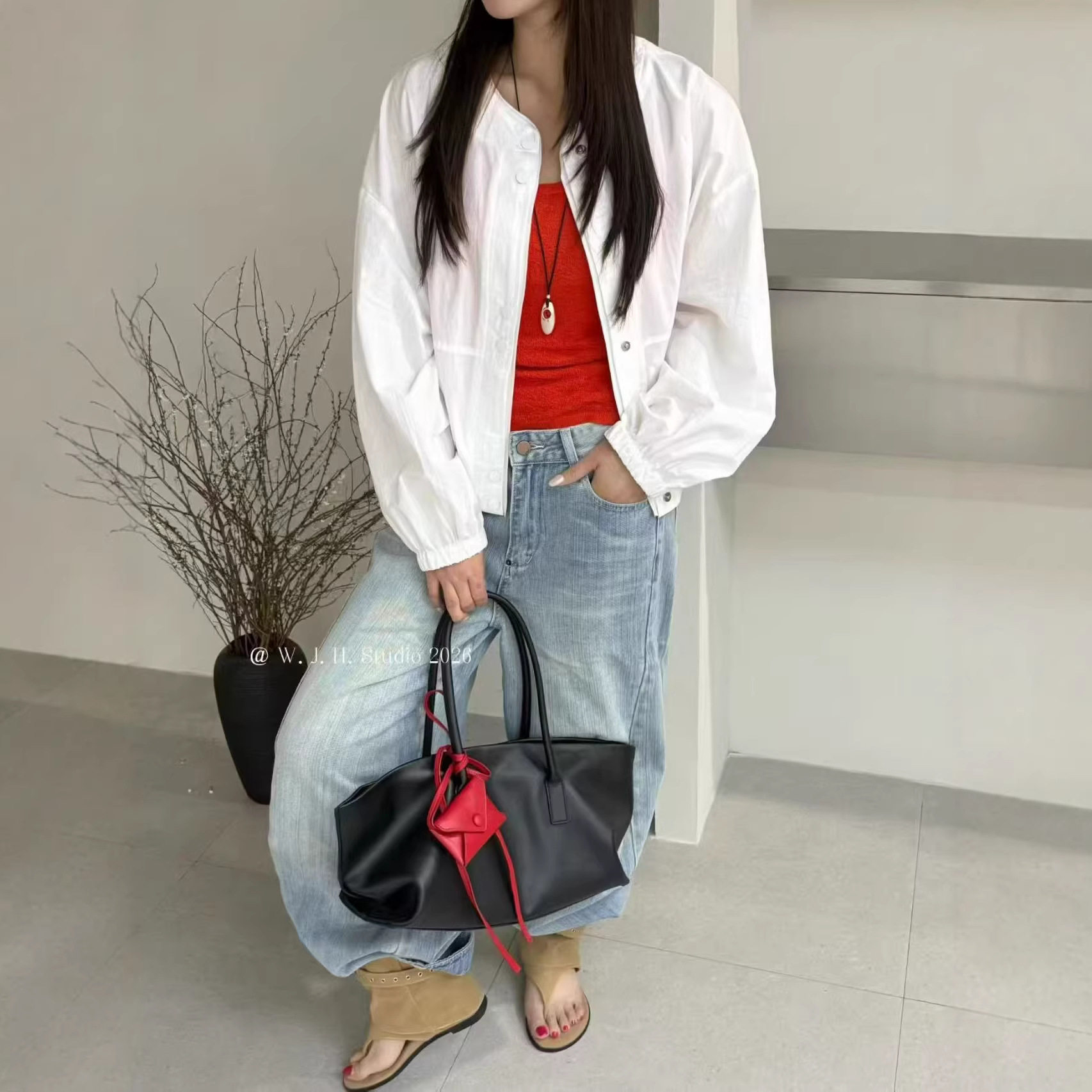 2026年春款外套女宽松休闲韩版长袖外套学院风慵懒风上衣新款外套
