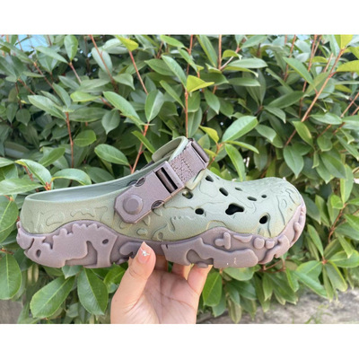 特林坦克洞洞鞋男新款沙滩休闲凉