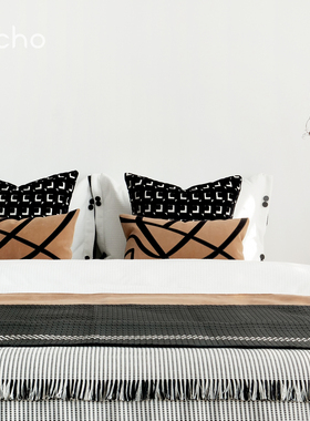 echo轻奢现代简约高级感儿童房样板间橘橙色系卡通床品套件可定制