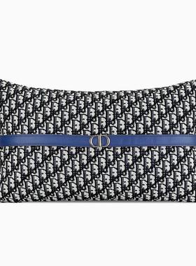 echo蓝色DI@R马鞍腰枕现代轻奢样板房间抱枕高档别墅软装靠枕垫套