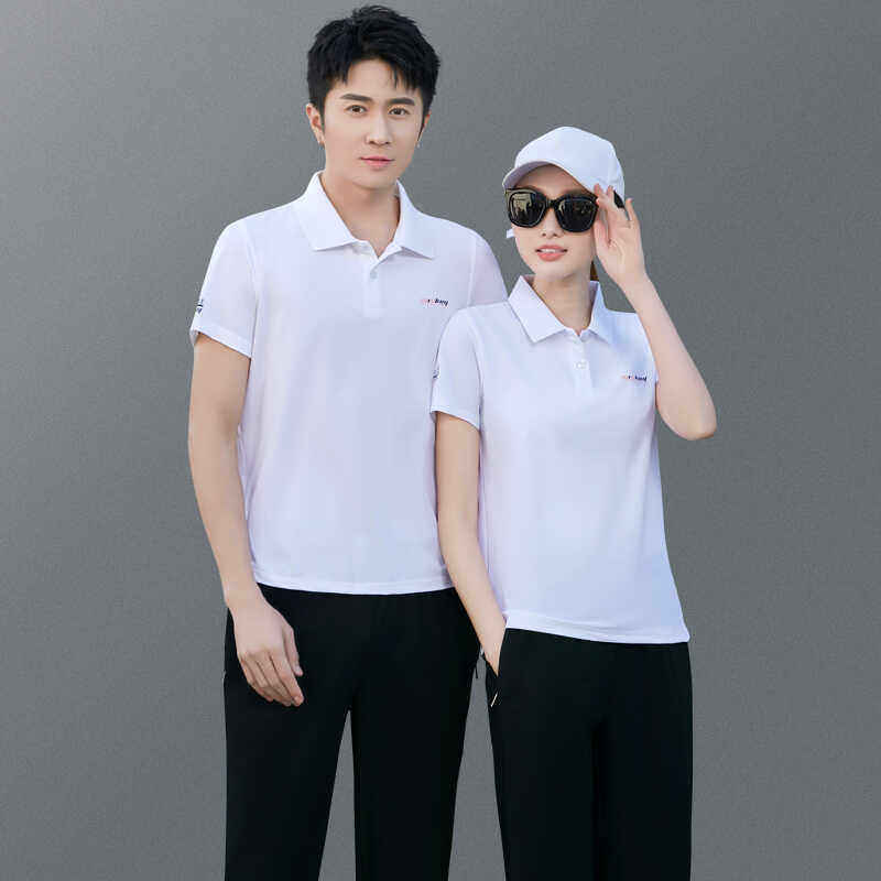 夏季情侣装休闲运动套装男女同款短袖长裤薄纯棉团体跑步服两件套
