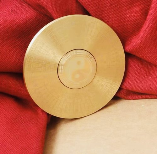 黄铜指尖陀螺随身黄铜太极二十四节气易经64卦奇门综合摆件手把件