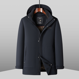 冬季特大码中老年爸爸装羽绒服男宽松加肥加大200-300斤胖子外套