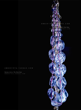 No.239 Ann Taylor 欧美风百搭亚克力宝石冰晶复古项链