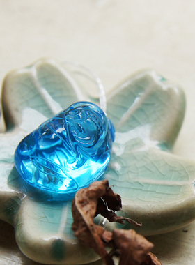 天然鉴定证书托帕石吊坠