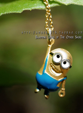 你好，我是黄豆豆┆3D硬金工艺 原厂原版纯银镀金呆萌小黄人