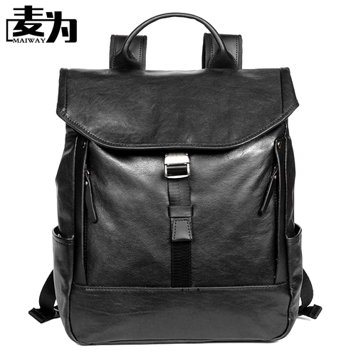 Кожаный рюкзак для отдыха для путешествий, сумка, ранец, ноутбук, из натуральной кожи