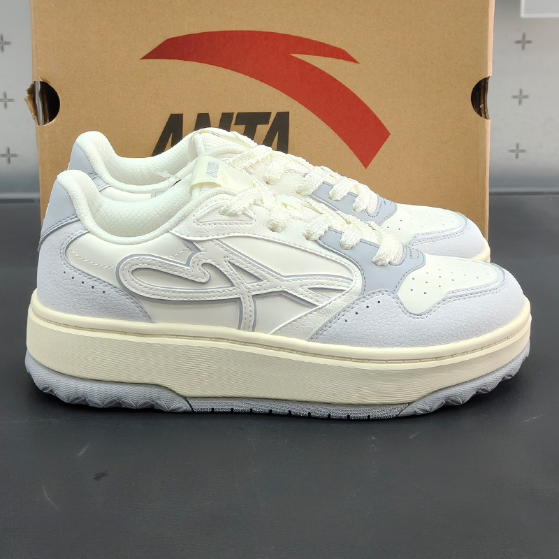 安踏丨厚底低帮板鞋女2025秋冬新款撞色小白运动鞋122538035,运动鞋new,板鞋,淘宝优惠券,粉丝福利购,淘宝优惠卷