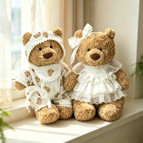 jellycat巴塞罗熊衣服巴猪28cm36cm47cm手作娃衣背带裤连衣裙