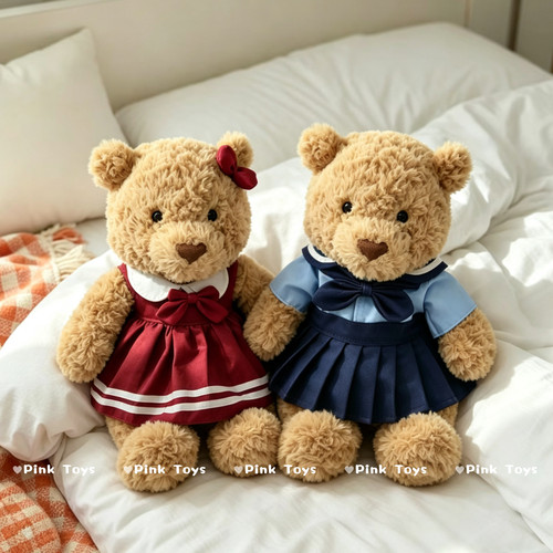 jellycat巴塞罗熊衣服巴猪28cm36cm47cm手作娃衣背带裤连衣裙