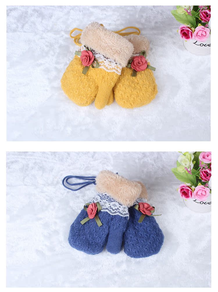Gants pour fille en de laine - Ref 2151211 Image 4